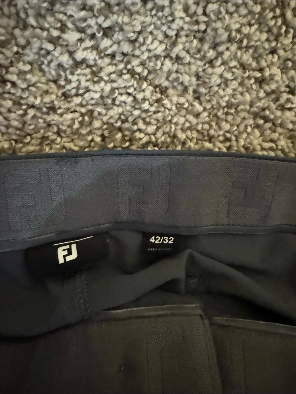 FootJoy Men's Black Golf Chinos with Back Pocket